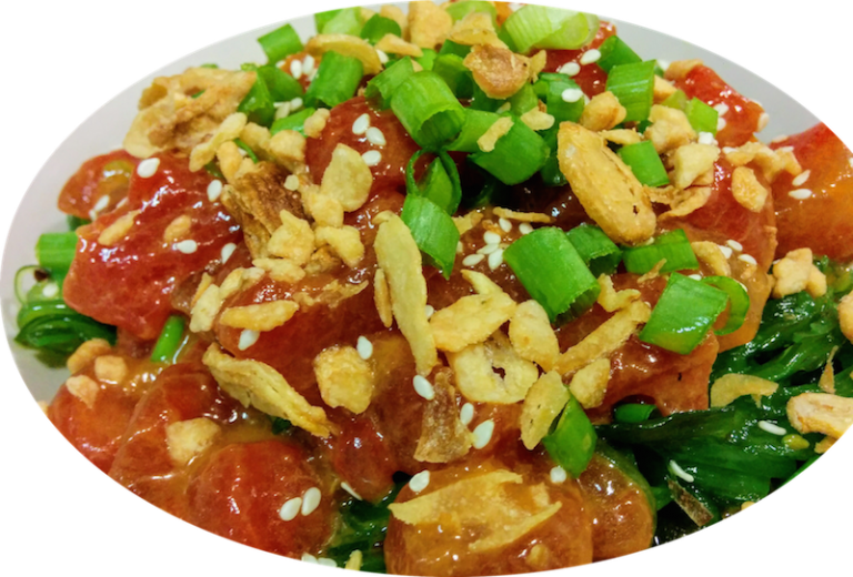 Tahini Marinated Watermelon Poke Recipe Spree by Cucina Vivace